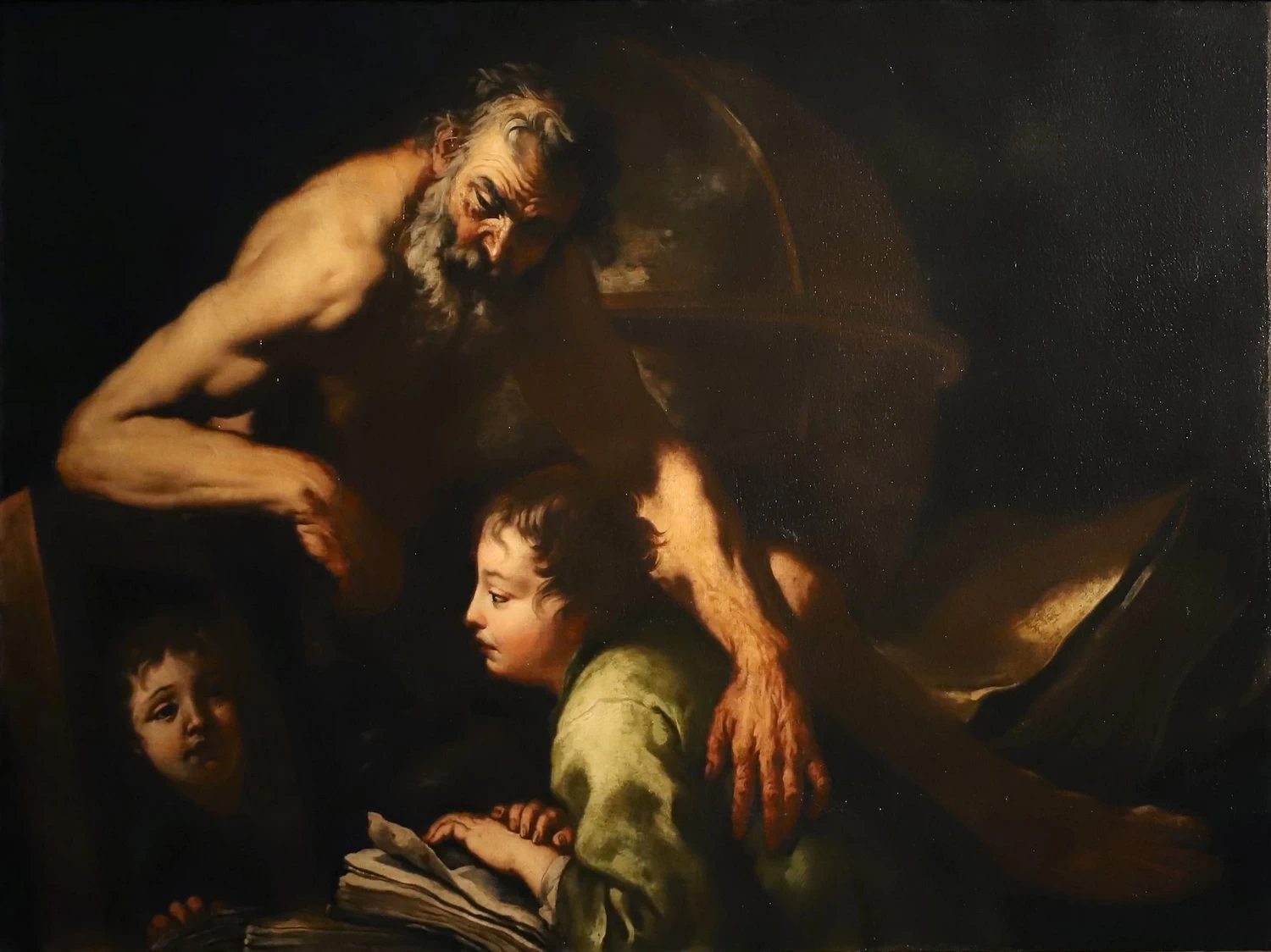 Socrate e un discepolo che si guarda allo specchio - Palazzo Tozzoni